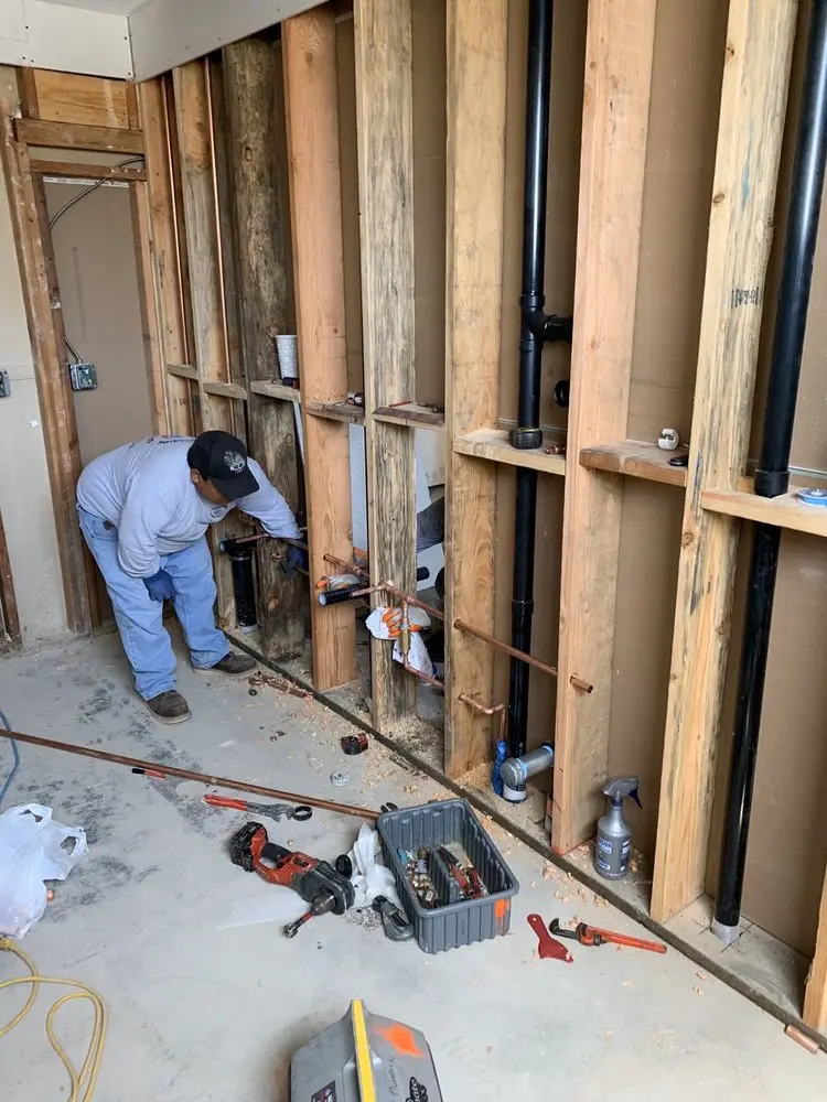 Commercial rough-in plumbing for Water Heater Replacement in Indian River City